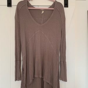 FREE PEOPLE Catalina shirt in brown